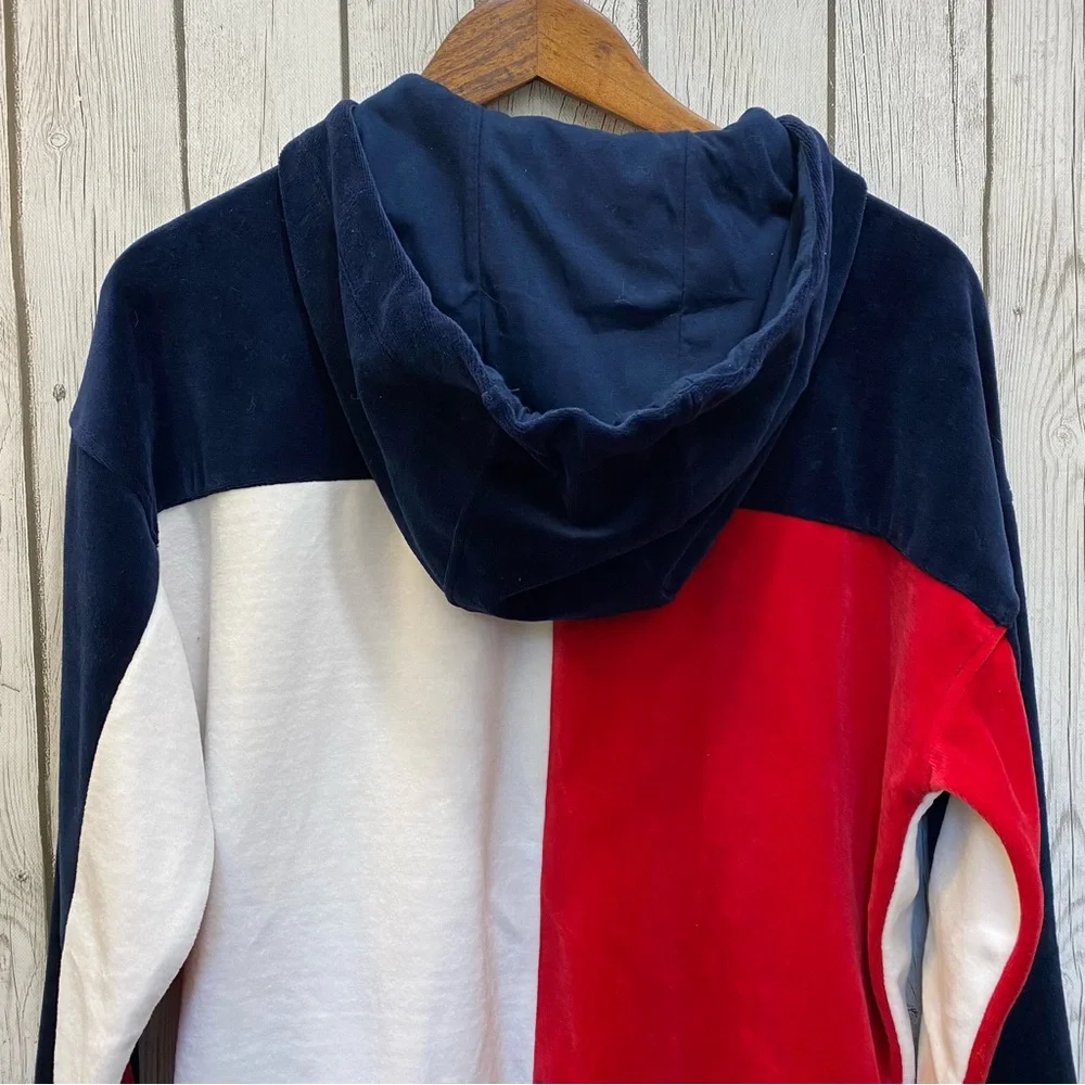 Tommy Hilfiger Sport Sweatshirt Hooded Zip Up Women’s Size Medium - Picture 4 of 11